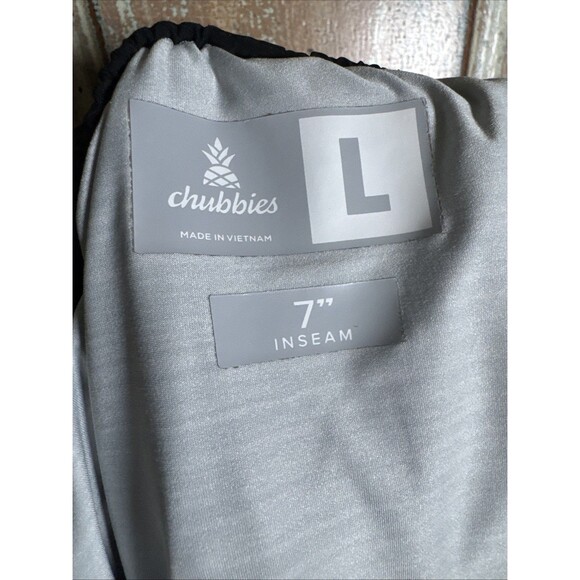 Men’s Chubbies 7” Black Gray Striped  Liner - Picture 3 of 10